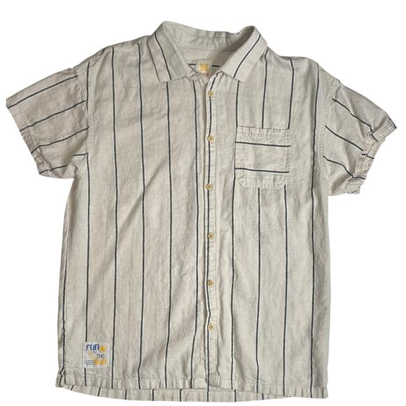 Fun In The Sun - Boys Button-Up Striped Shirt 15/16 Years - By SNS Sahil N Sabil - Picture 11 of 16